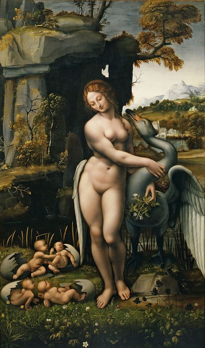 レダと白鳥 作： Leonardo da Vinci,