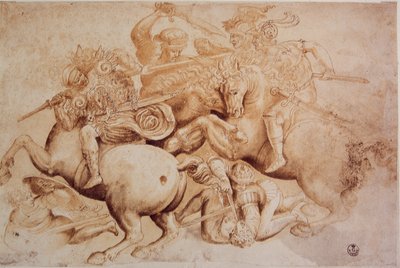 レオナルド・ダ・ヴィンチ（Leonardo da Vinci）（1452 - 1519）：「アンギアーリの戦い」のコピー（6月29日 作： Leonardo da Vinci