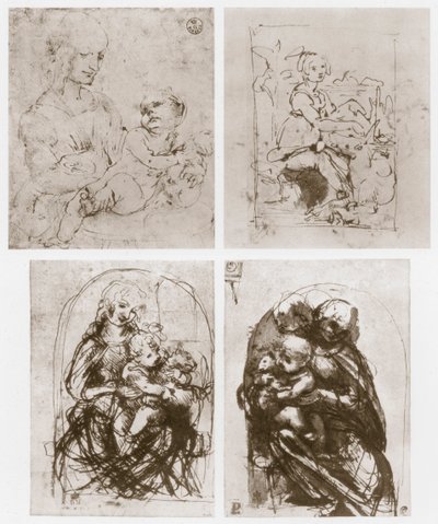 マドンナ、15世紀。 作： Leonardo da Vinci