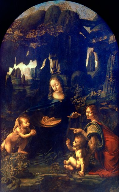 岩のマドンナ、1482-1486 作： Leonardo da Vinci