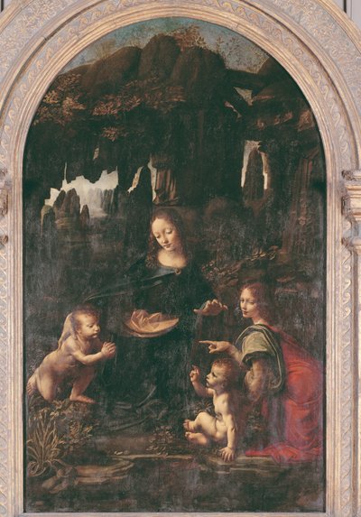 岩窟の聖母、1478年頃（パネルの油を帆布に移した） 作： Leonardo da Vinci