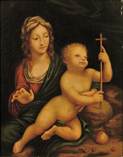ヤーンワインダーのマドンナ 作： Leonardo da Vinci
