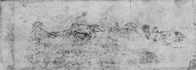 男性の耕作と掘り起こし、c1480 1945 作： Leonardo da Vinci