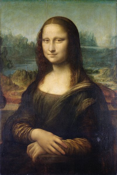 モナリザ、c.1503-6（パネルに油彩） 作： Leonardo da Vinci