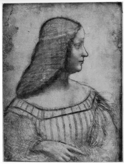 イザベッラデステの肖像画、1954年1500年。 作： Leonardo da Vinci