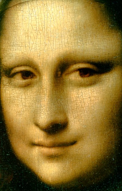 モナリザ詳細の肖像画、1503-1506 作： Leonardo da Vinci