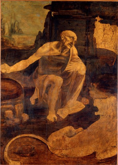 聖ジェローム 1480年頃（木・油彩） 作： Leonardo da Vinci
