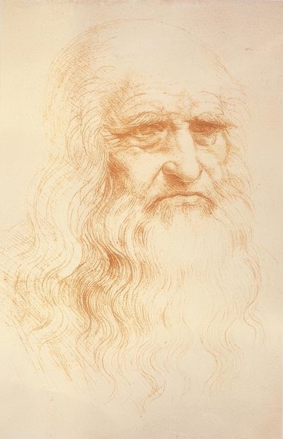 自画像 作： Leonardo da Vinci