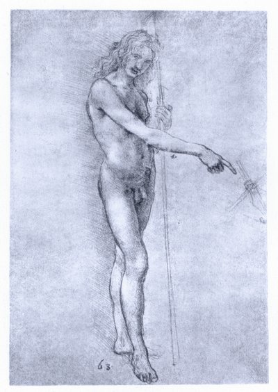 セントジョンザバプティスト、c1478。 作： Leonardo da Vinci