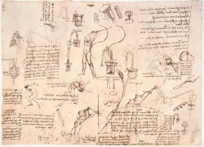 パイプ内の水の流れに関する研究... 作： Leonardo da Vinci
