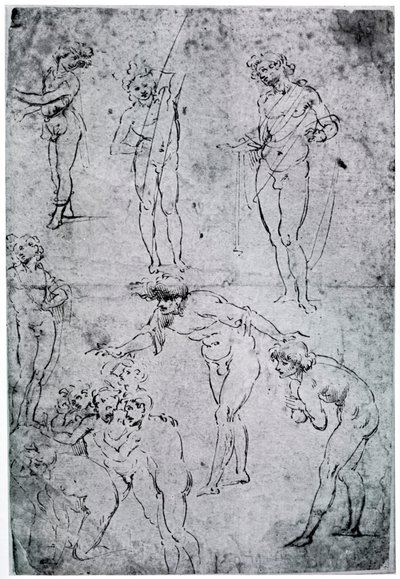 賢者の崇拝に関する研究、15世紀、1954 作： Leonardo da Vinci