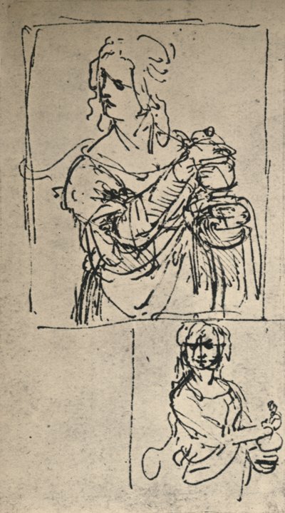セントメアリーマグダレンの研究、c1480-1482 1945 作： Leonardo da Vinci