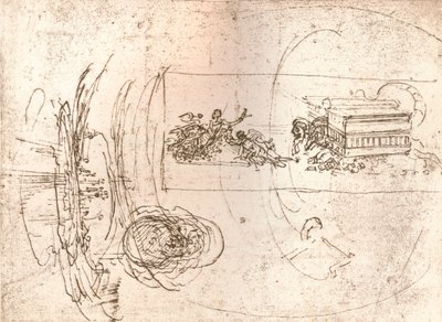 寓話的な組成物に関する研究、c1472-c1519 1883 作： Leonardo da Vinci