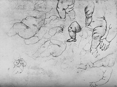 子供の研究、c1490 1945 作： Leonardo da Vinci