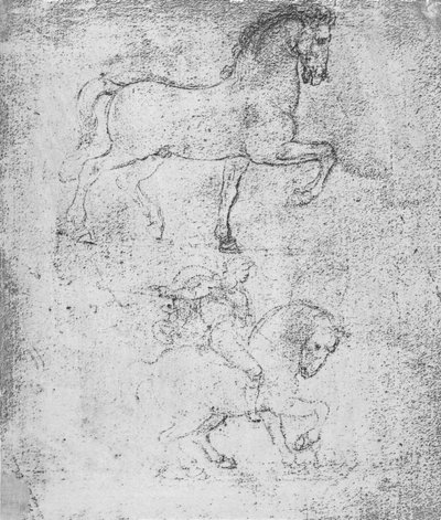 スフォルツァ記念碑の研究、c1482-c1499 1883 作： Leonardo da Vinci
