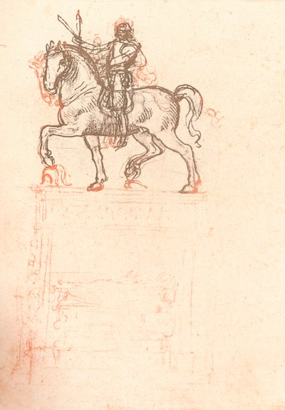 スフォルツァ記念碑の研究、c1482-c1499 1883 作： Leonardo da Vinci