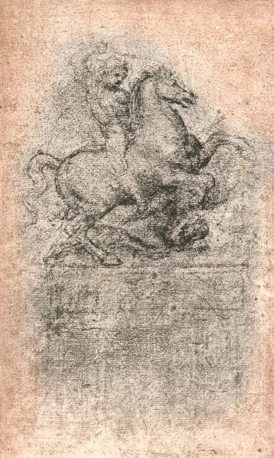 スフォルツァ記念碑の研究、c1482-c1499 1883 作： Leonardo da Vinci