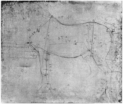 馬の研究（紙の金属の点） 作： Leonardo da Vinci