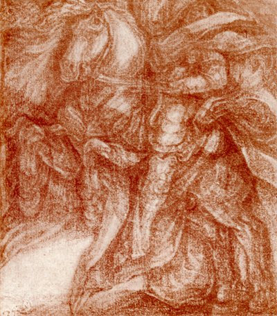 騎士の研究、レオナルド・デ・ヴィンチ、1913 作： Leonardo da Vinci