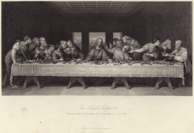 最後の晩餐 作： Leonardo da Vinci