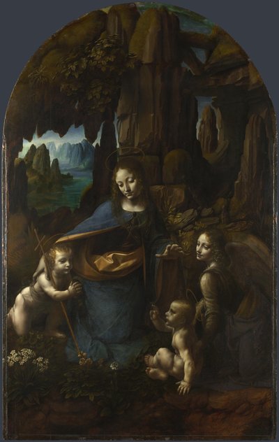 岩の聖母、1492年から1508年の間に 作： Leonardo da Vinci