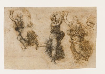 3人の踊る女性像、1517〜1518年。 作： Leonardo da Vinci