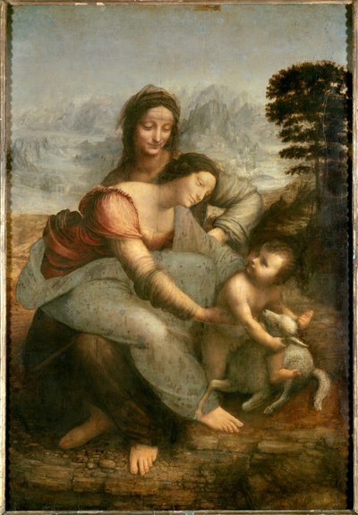 聖母子と聖アンナ 作： Leonardo da Vinci