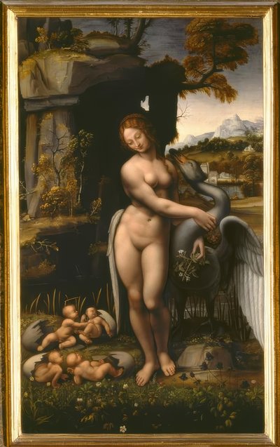 後：レオナルドダヴィンチ; 1452-1519。 作： Leonardo da Vinci
