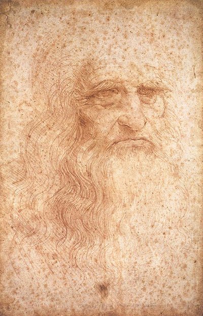 推定自画像 作： レオナルド・ダ・ヴィンチ
