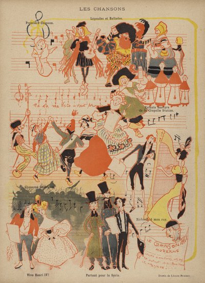 ル・リールのイラスト 作： Leonce Burret