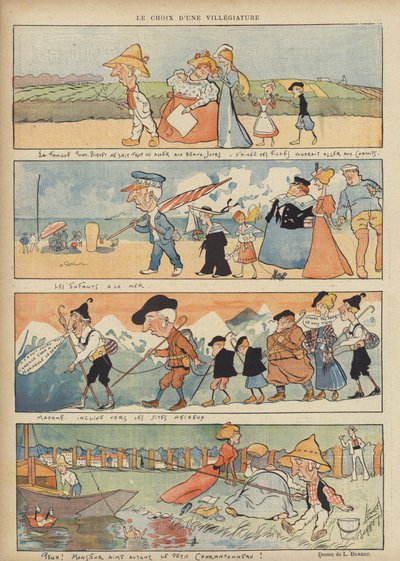 ル・リールのイラスト 作： Leonce Burret