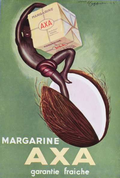 「L&39;Art Menager」誌からの「Axa」マーガリンの広告1933 作： Leonetto Cappiello