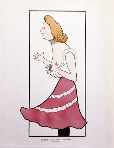 アルマンド・カシヴ、漫画『シェ・マキシムの娘』より 作： Leonetto Cappiello