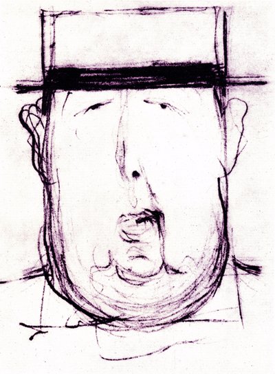 レオネット・カッピエロ（1875-1942）によるアイルランド人作家オスカー・ワイルド（1854-1900）の漫画 1899年 作： Leonetto Cappiello