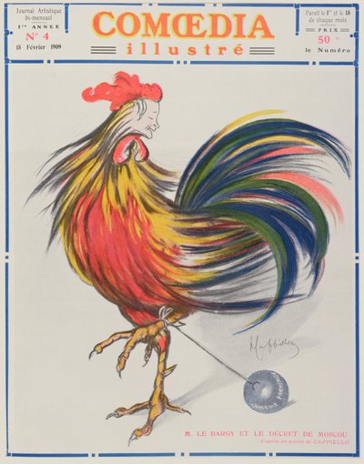 コメディイラストの表紙、1909年2月15日 作： Leonetto Cappiello