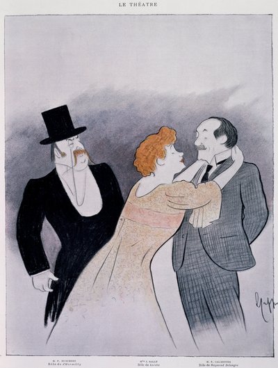 ピエール・ウォルフ作「le Secret de Polichinelle」の劇中画 - Extrait de la Revue Le Theatre 作： Leonetto Cappiello