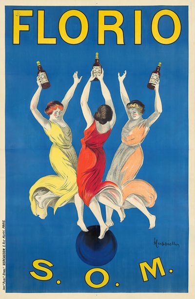 フロリオ、1911年頃 作： Leonetto Cappiello