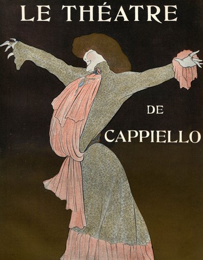 「Le Theatre」誌の表紙 作： Leonetto Cappiello