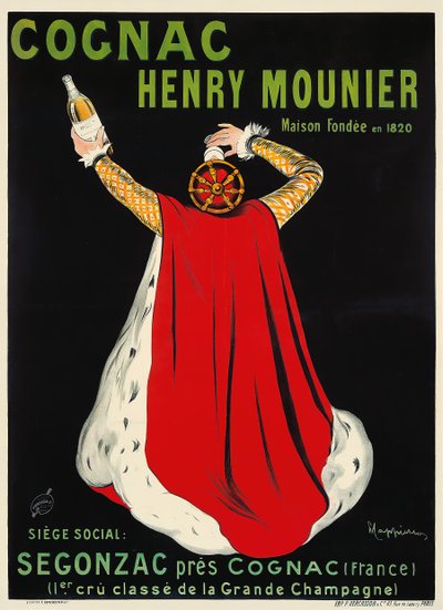 アンリ・ムニエ・コニャック、c。 1910年。 作： Leonetto Cappiello