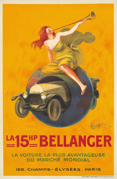 15HPのベランジェ、1921年。 作： Leonetto Cappiello