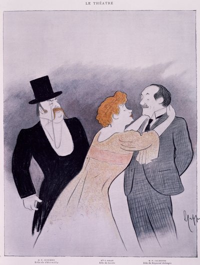 レオネット・カッピエーロ（1875-1942）による「ギナシオ劇場のルセット」。 作： Leonetto Cappiello