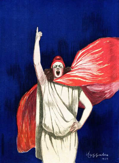1923年、レオネット・カッピエッロ（1875-1942）による『The Daily』のポスター 個人蔵 作： Leonetto Cappiello