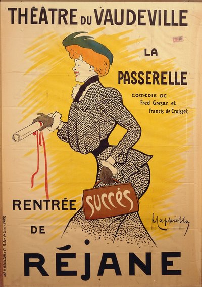 ヴォードヴィル劇場：レオネット・カッピエーロ（1875-1942）作「ラ・パセレル」、挿絵 作： Leonetto Cappiello