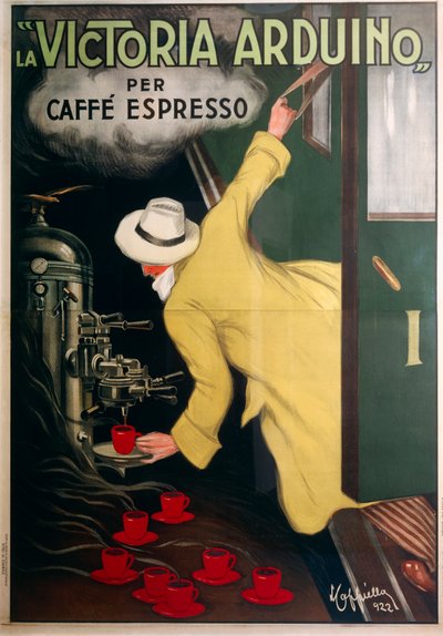エスプレッソコーヒーマシン「Victoria Arduino」の広告展開 作： Leonetto Cappiello