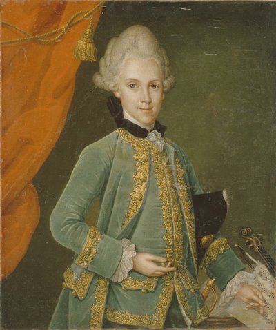 カール・グスタフ・フォン・シモリン伯爵の肖像 1715-1777 作： Leonhard Schorer