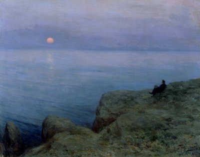 アレクサンドルプーシキン（1799〜1837年）、海岸で、1896年 作： Leonid Osipovic Pasternak