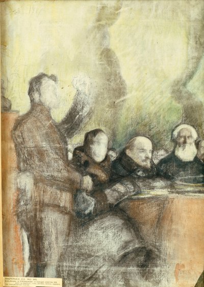 1919年12月1919年の第7回全ロシアソビエト連邦会議におけるレーニン 作： Leonid Osipovic Pasternak