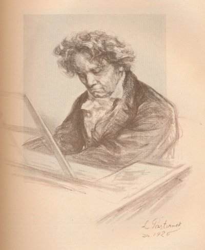 ベートーベンの肖像、1920 作： Leonid Osipovic Pasternak