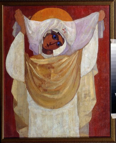 「助けの聖母」 レオニード・テレンティエヴィチ・チュピャトフ画（1890-1941） 1920-1930年 個人蔵 作： Leonid Terentlevich Chupyatov