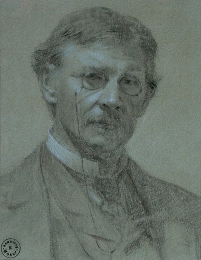 自画像 作： Leopold Carl Muller